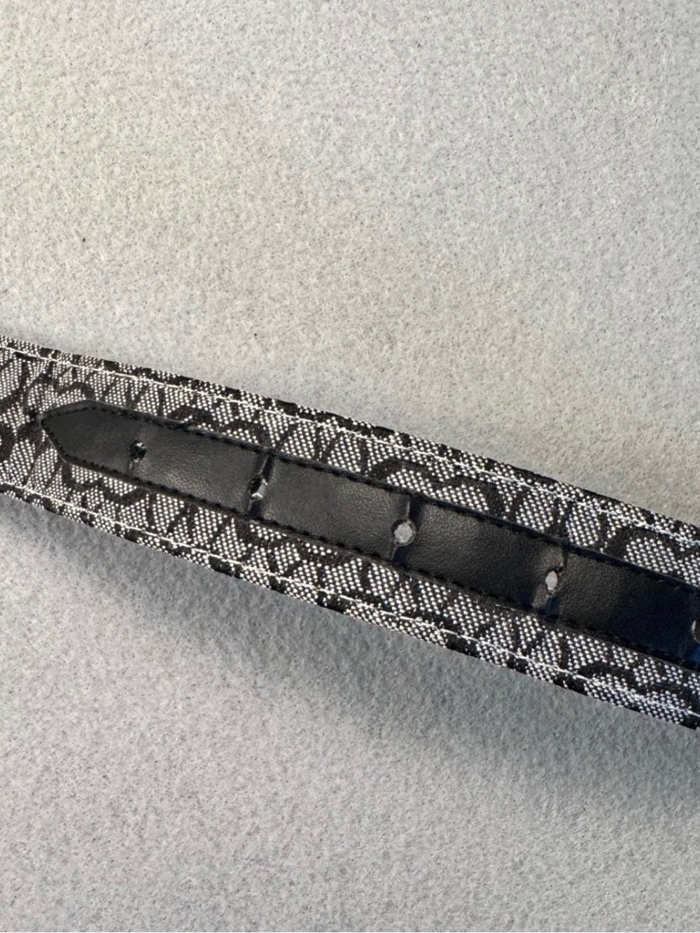 Y2K Coach Black and Silver Signature Canvas Women's Belt - Picture 3 of 4